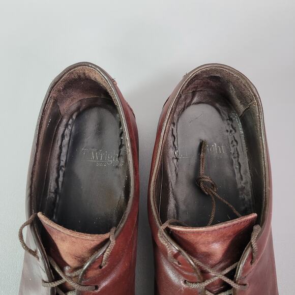 Wright Walker Men’s Oxford Leather Lace Up Shoes Size 11 AA Made In Italy - Picture 10 of 16